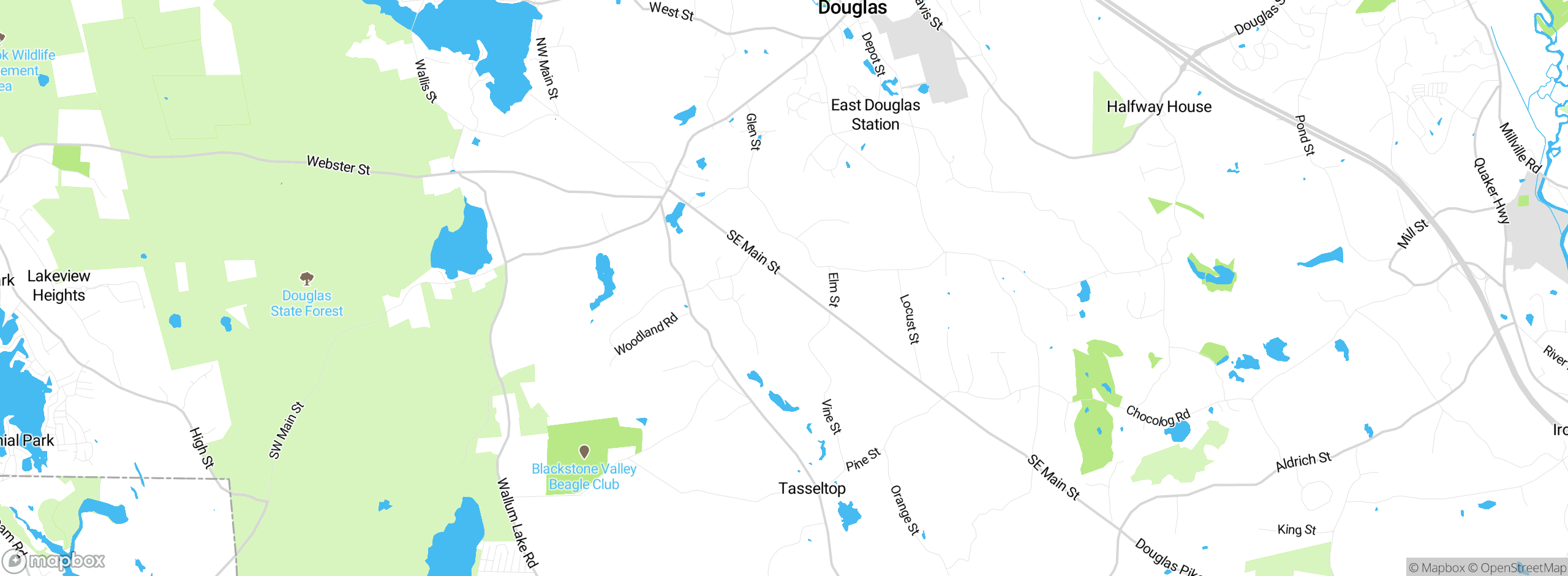Map showing approximate location