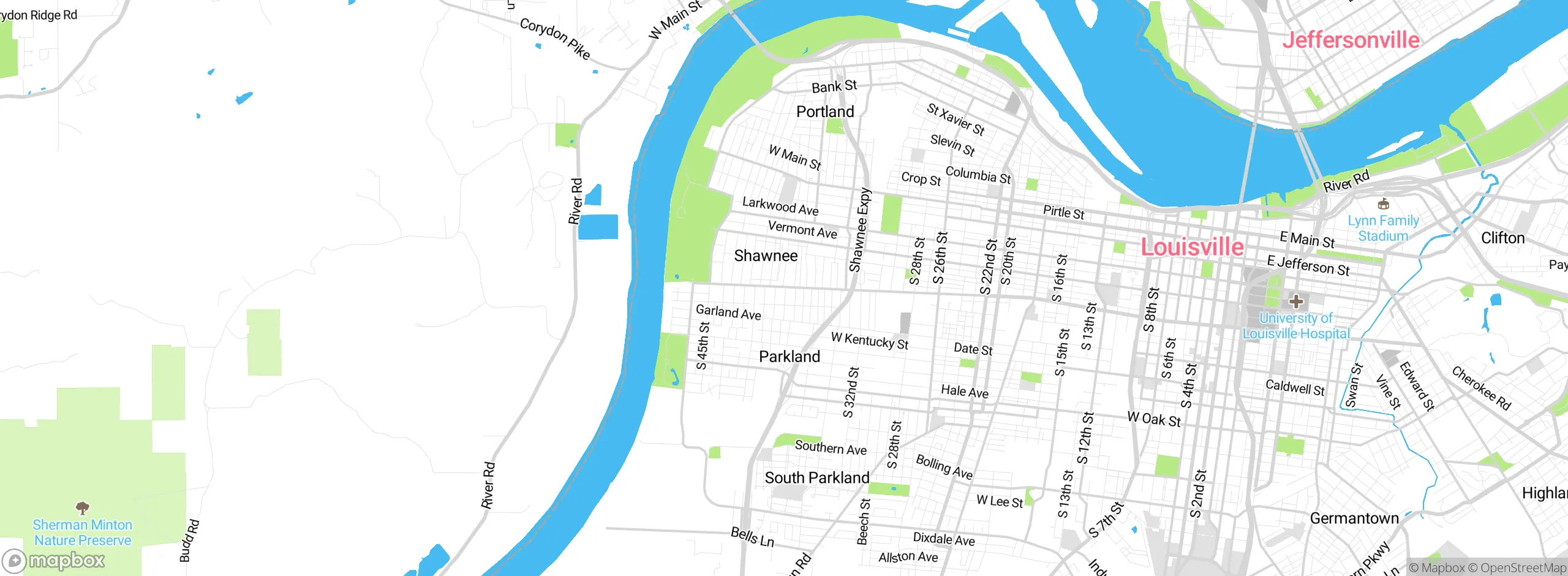 Map showing approximate location