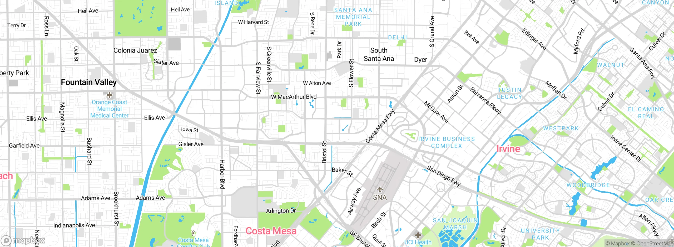 Map showing approximate location
