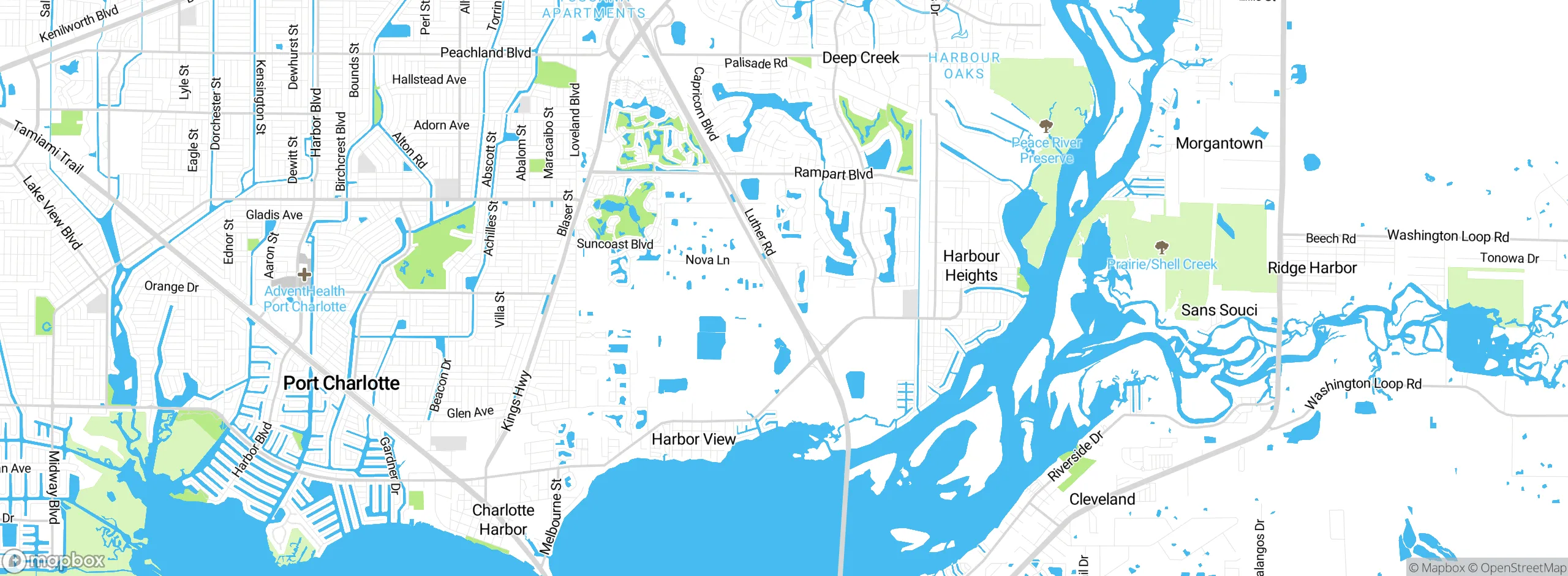Map showing approximate location