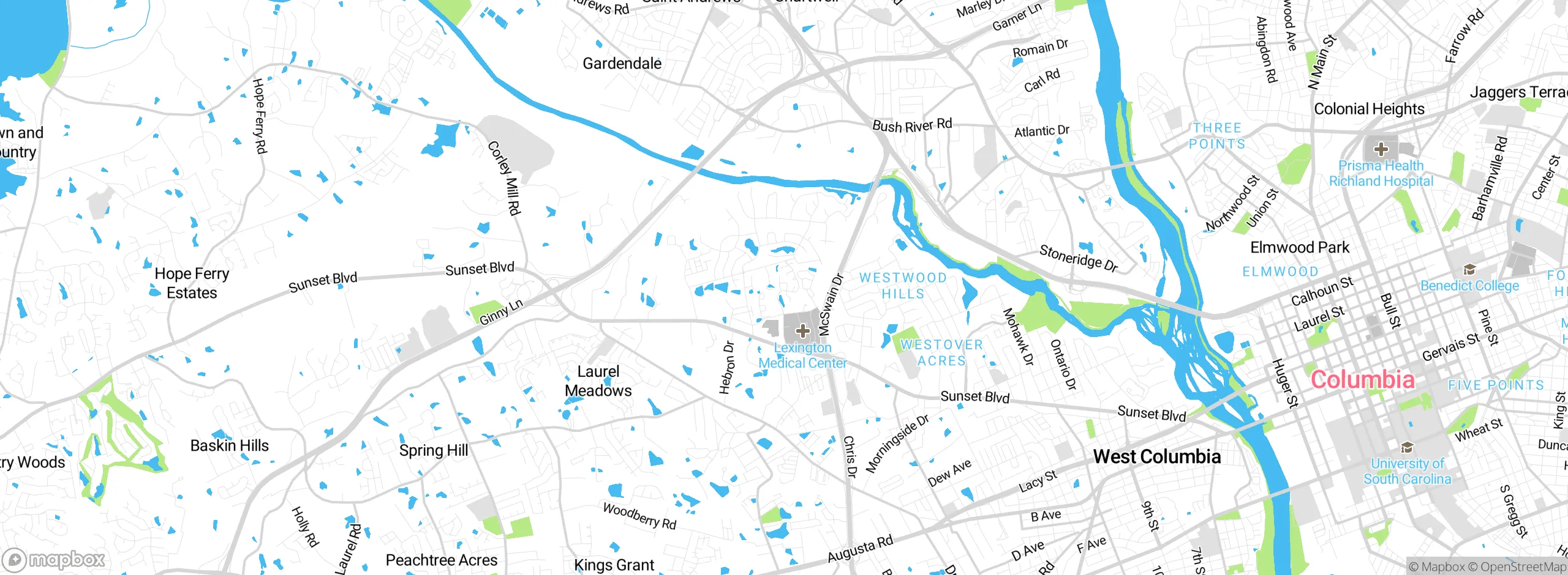Map showing approximate location