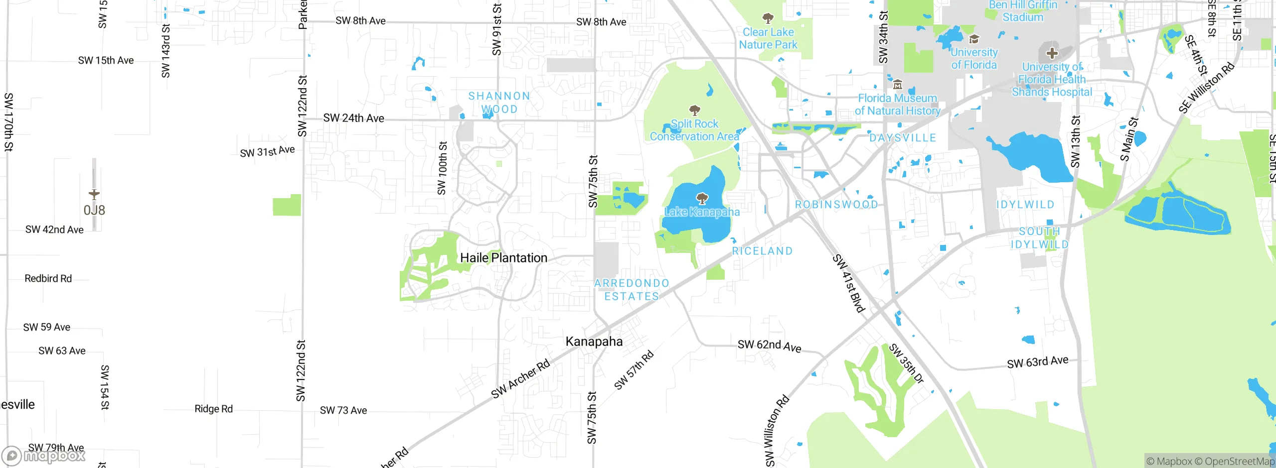 Map showing approximate location