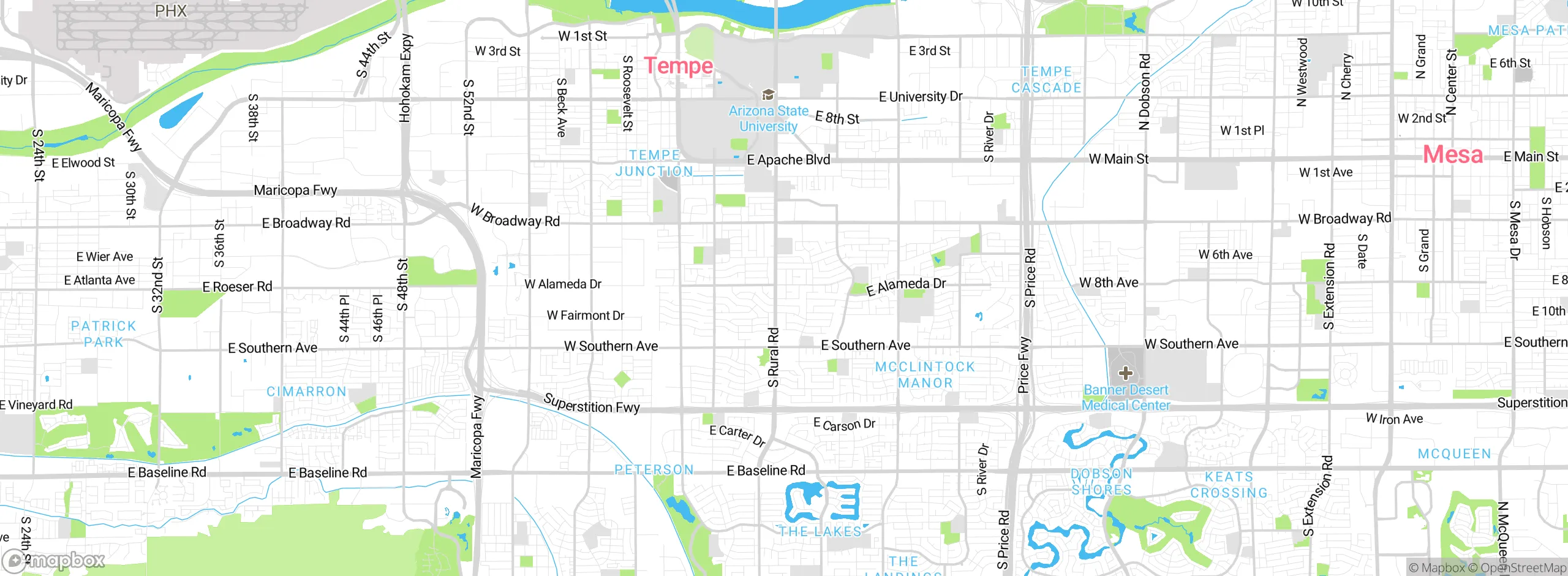 Map showing approximate location