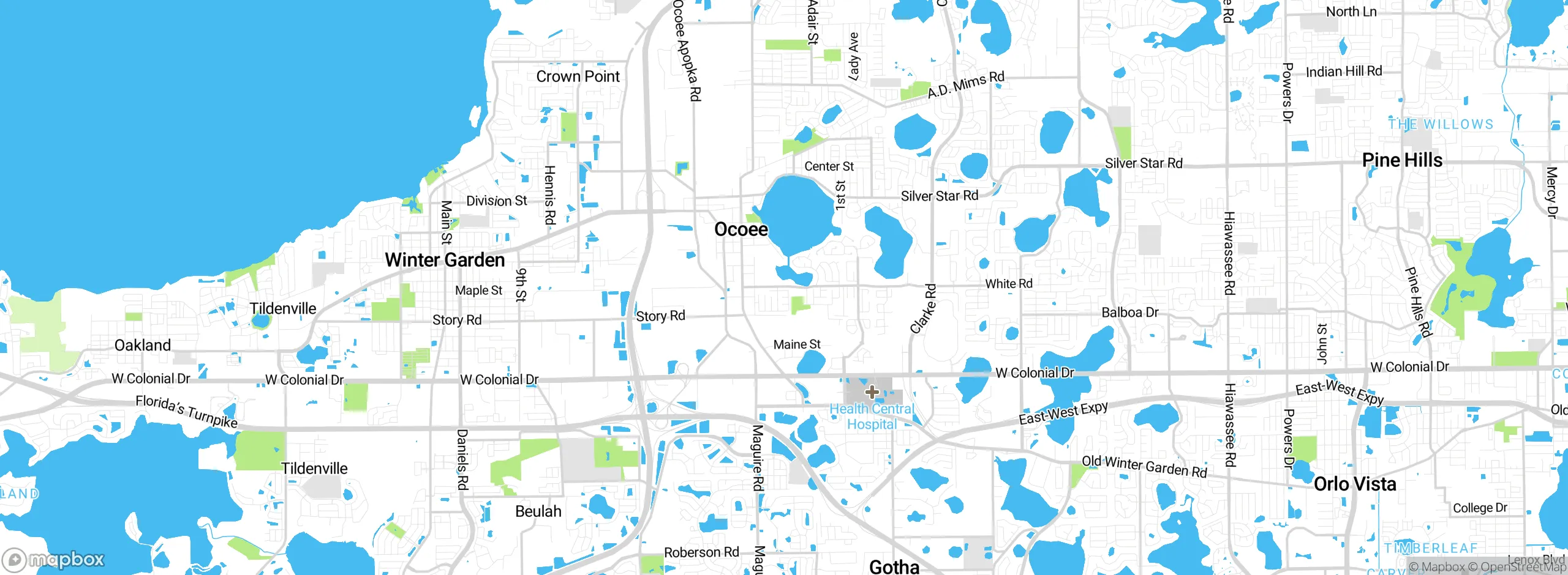 Map showing approximate location