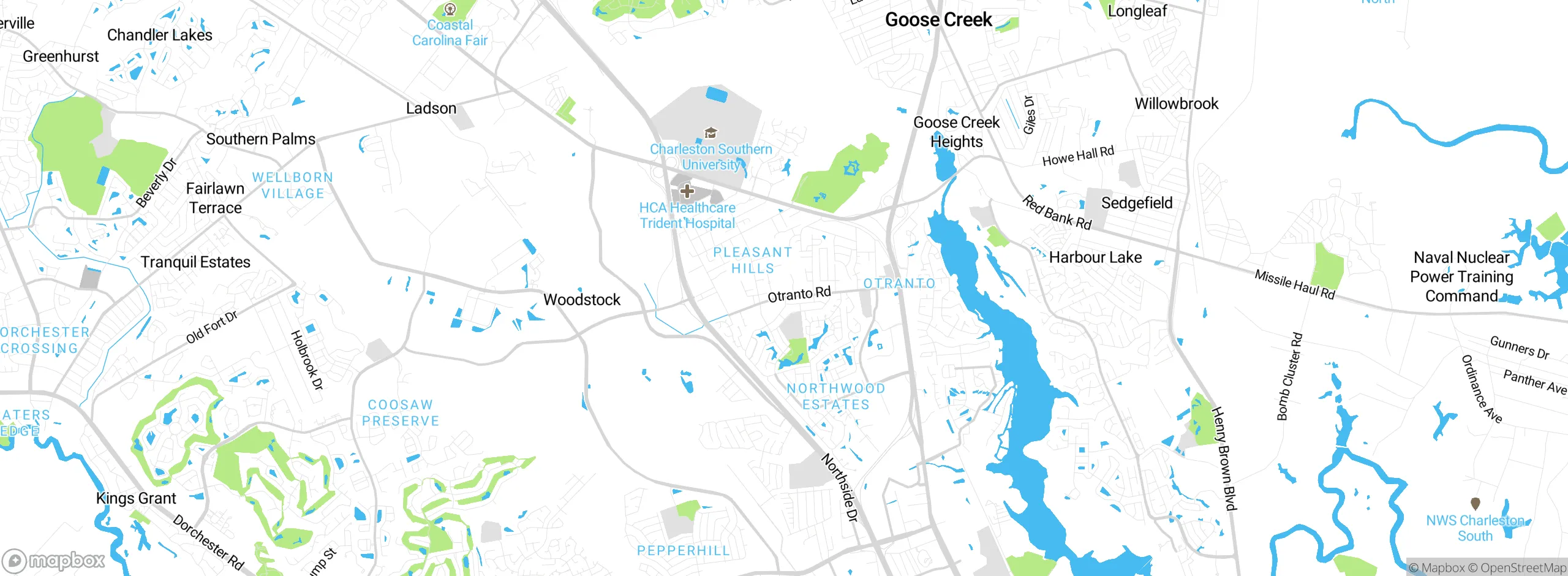 Map showing approximate location
