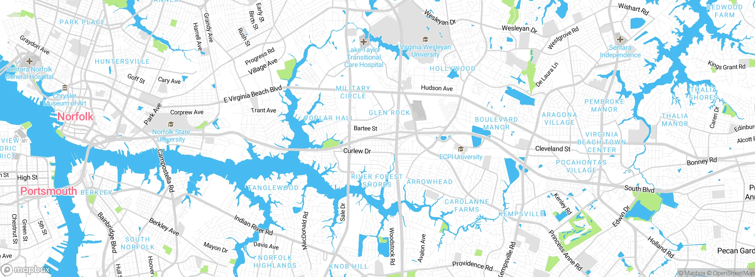 Map showing approximate location