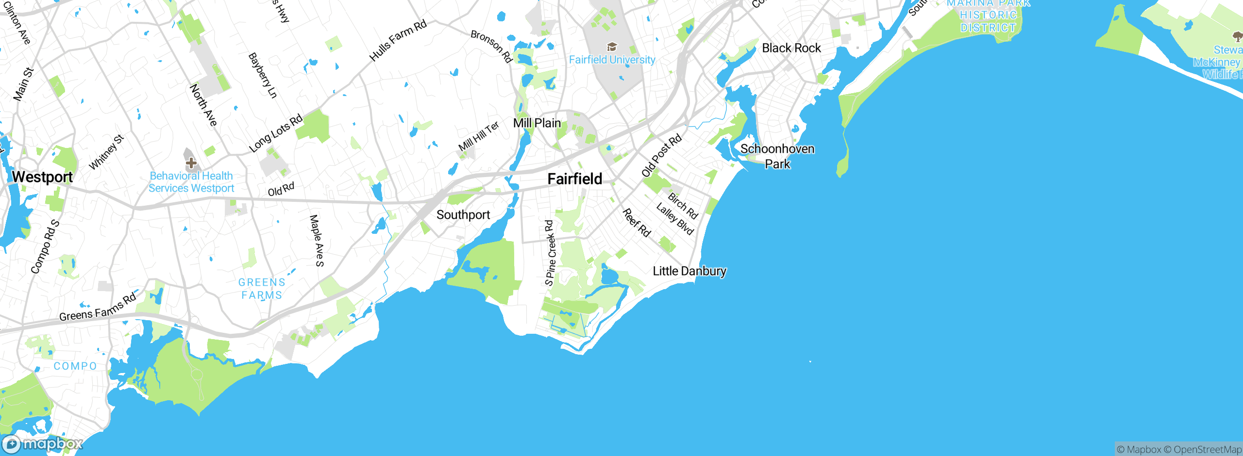 Map showing approximate location