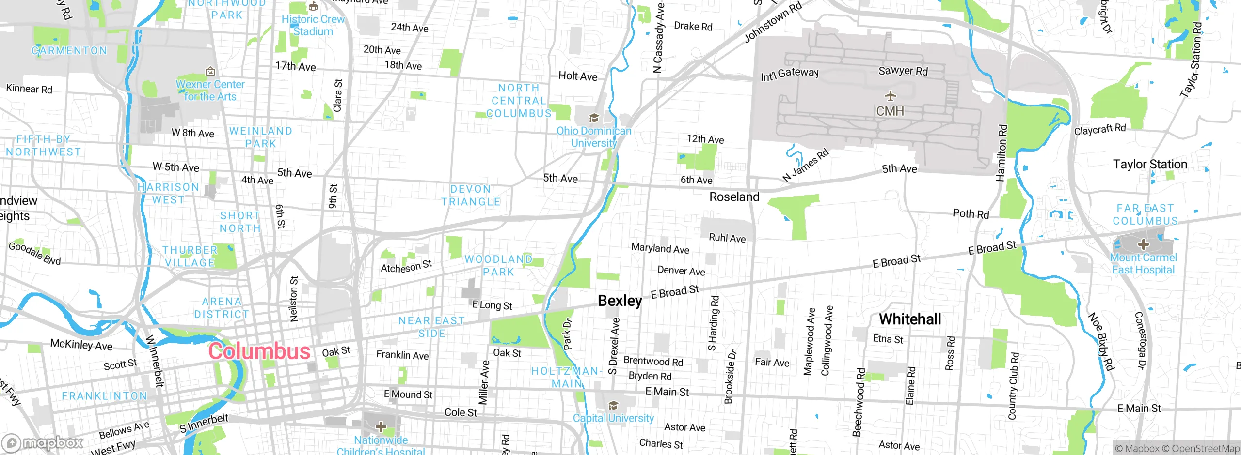 Map showing approximate location
