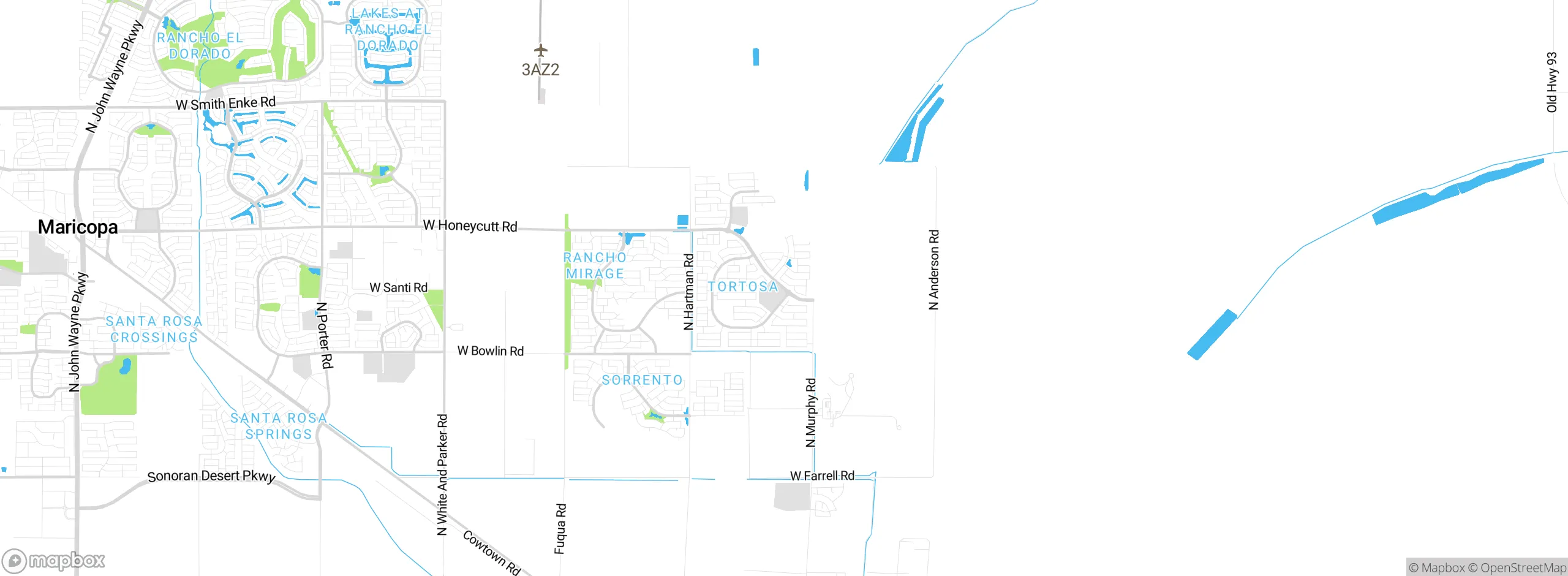 Map showing approximate location