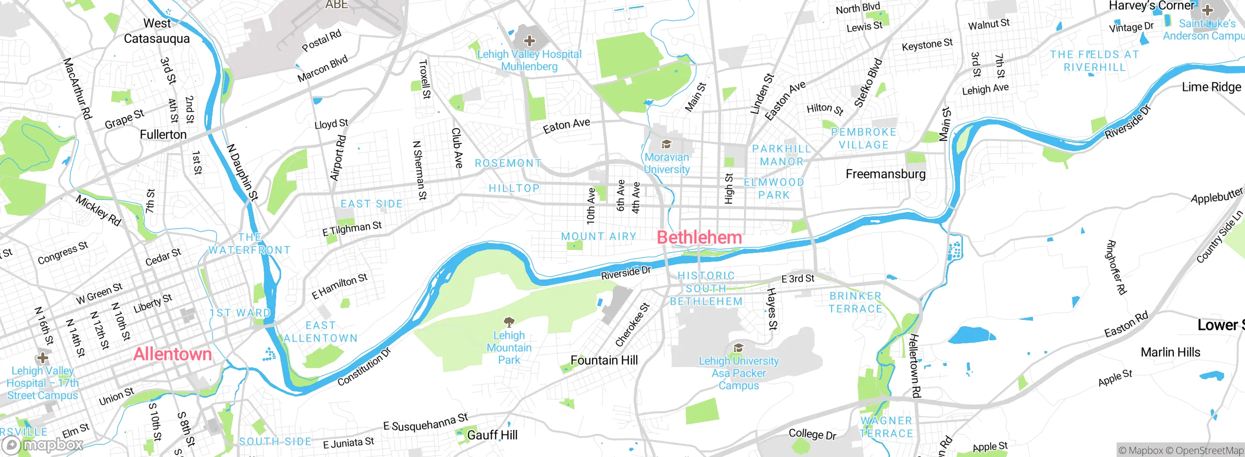 Map showing approximate location