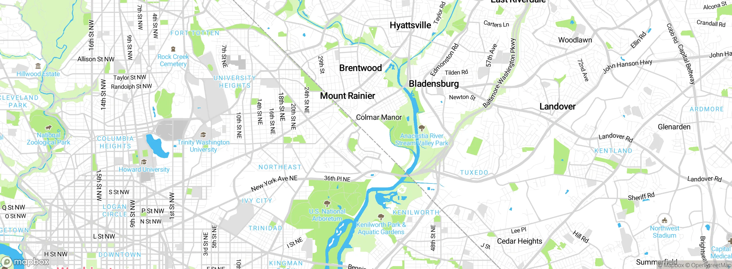 Map showing approximate location