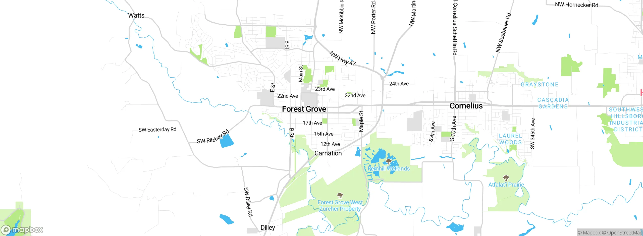 Map showing approximate location