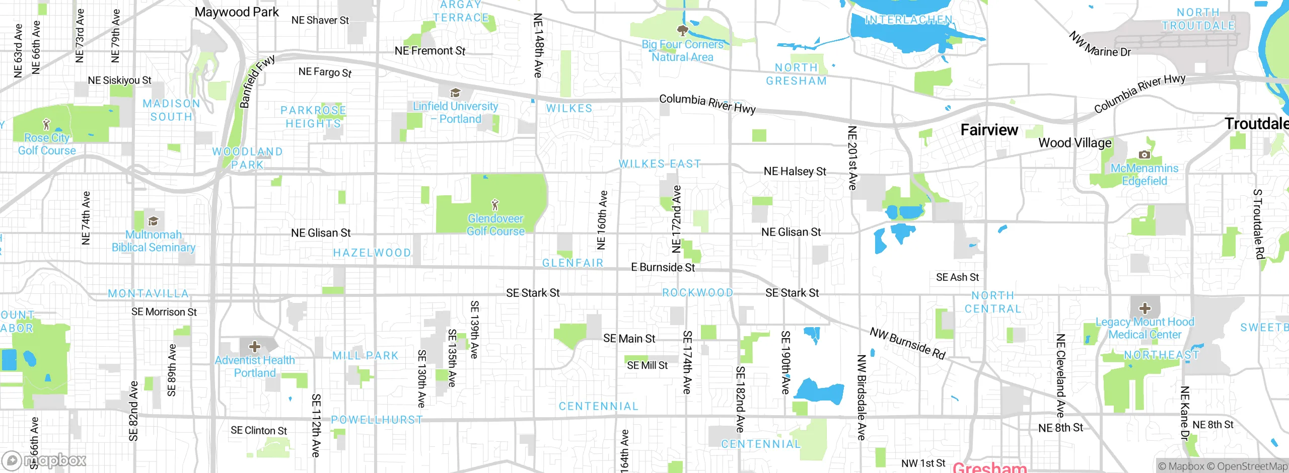 Map showing approximate location