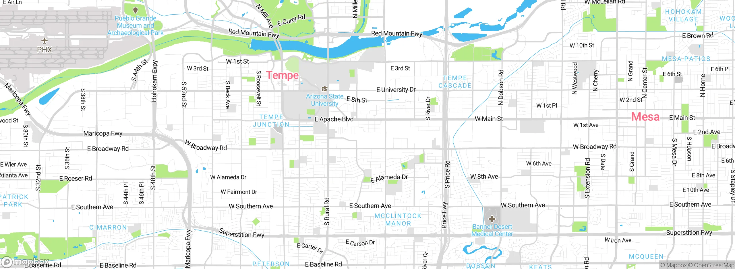 Map showing approximate location