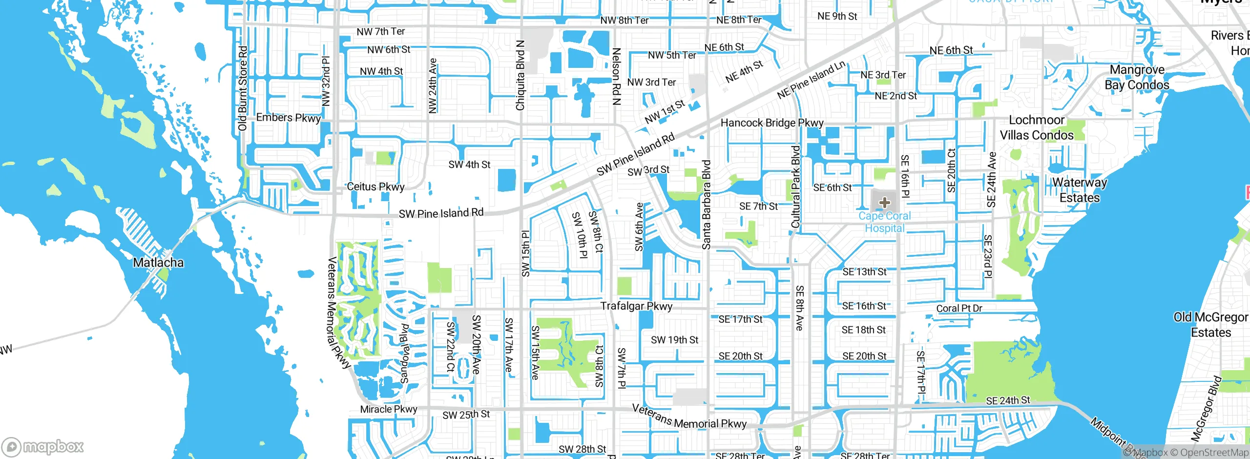 Map showing approximate location