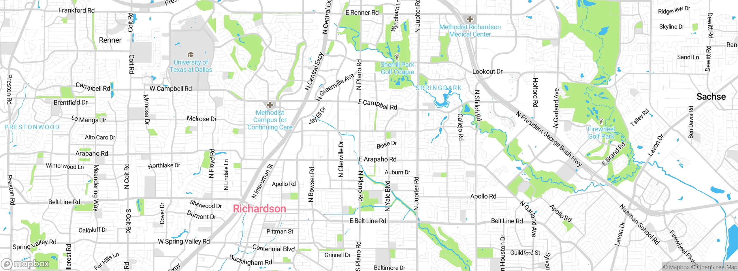 Map showing approximate location