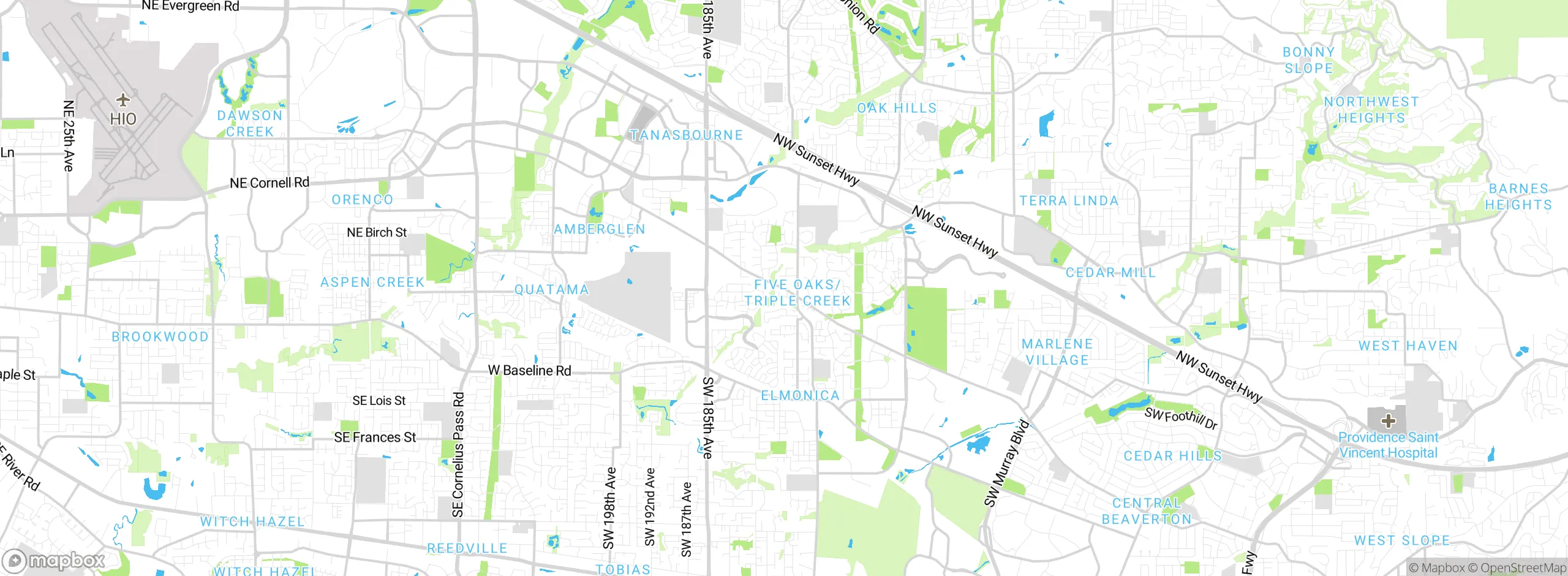 Map showing approximate location