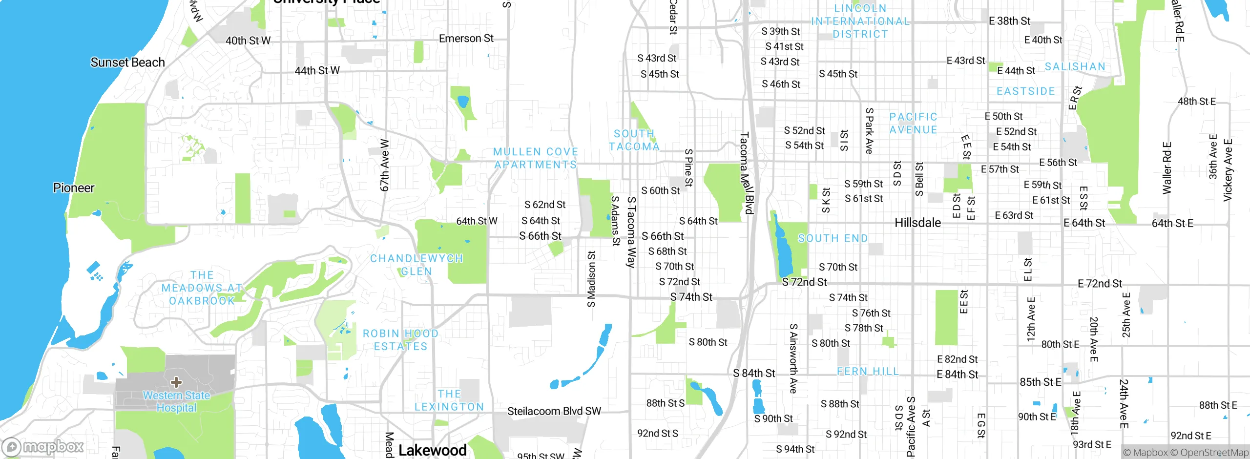 Map showing approximate location