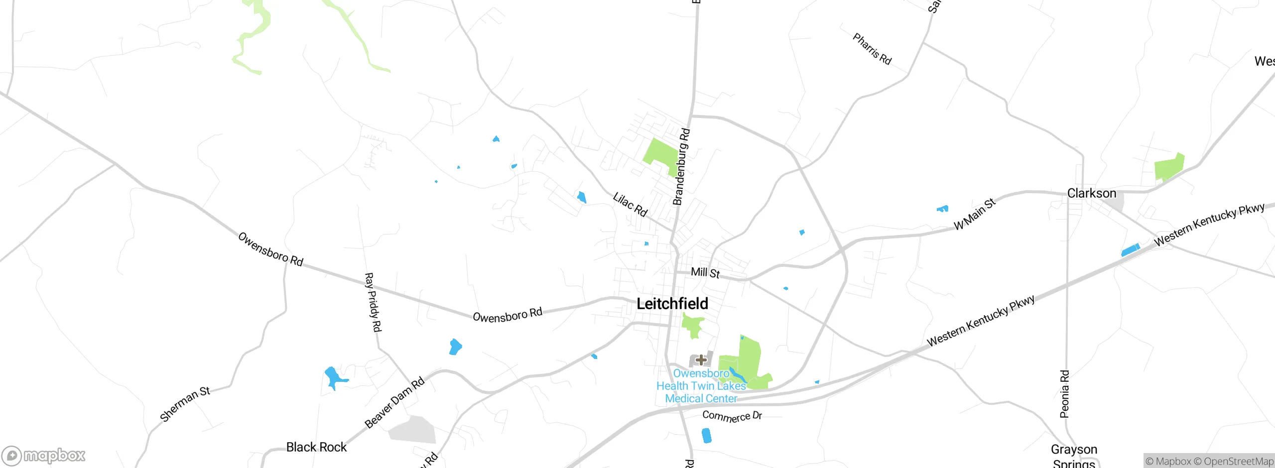 Map showing approximate location