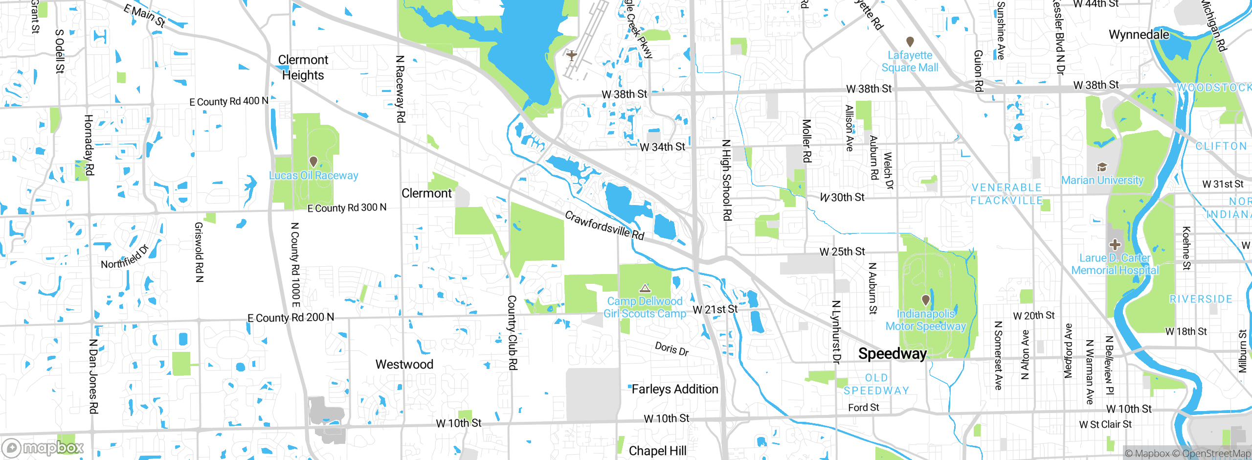 Map showing approximate location