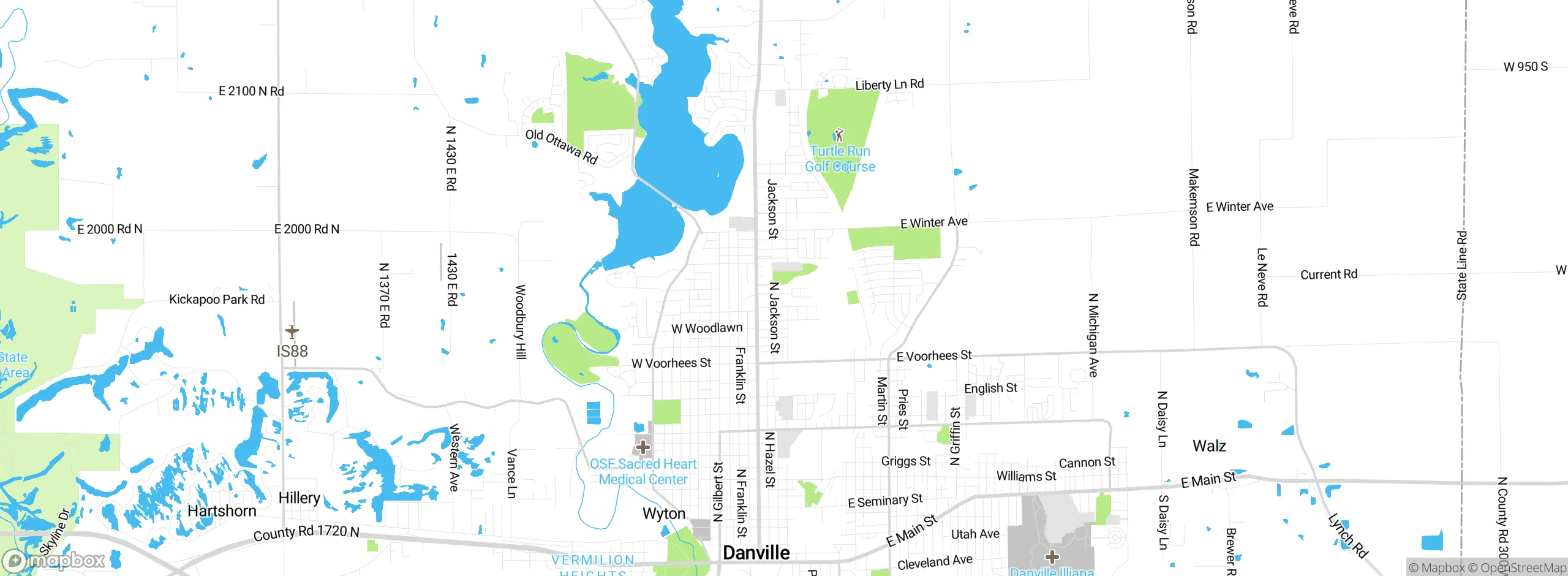 Map showing approximate location