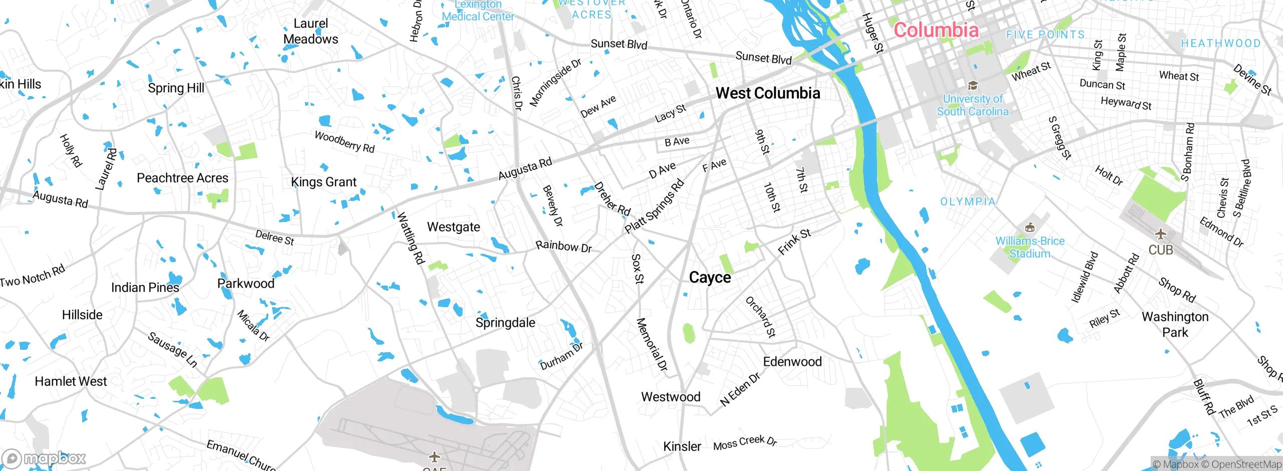 Map showing approximate location