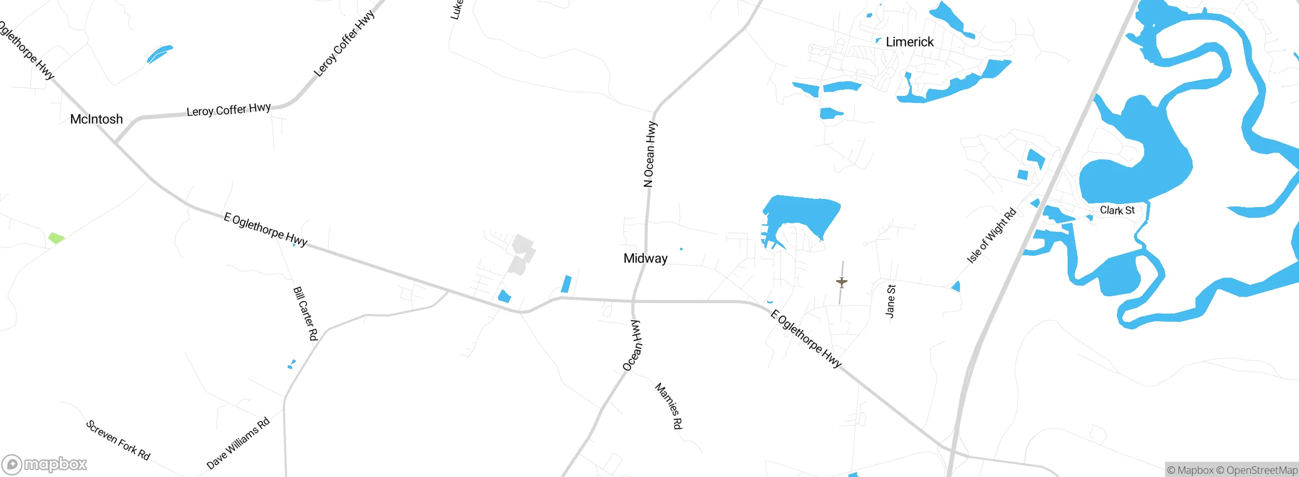 Map showing approximate location