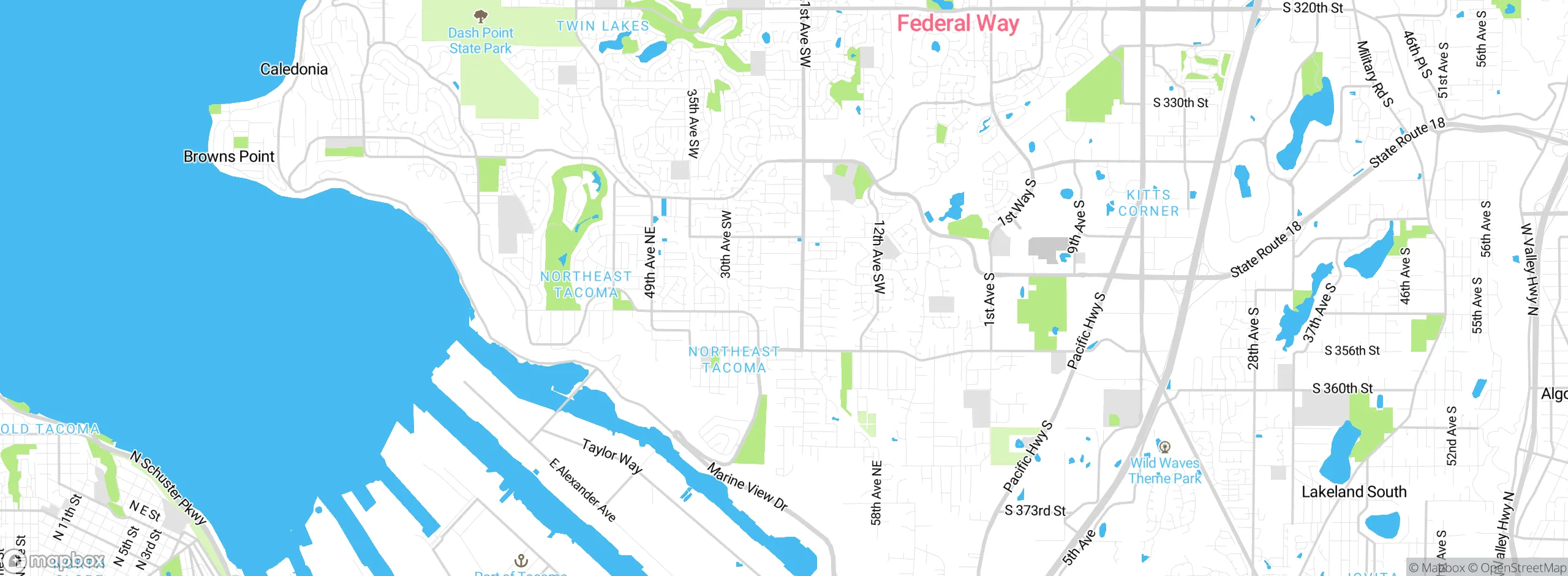 Map showing approximate location