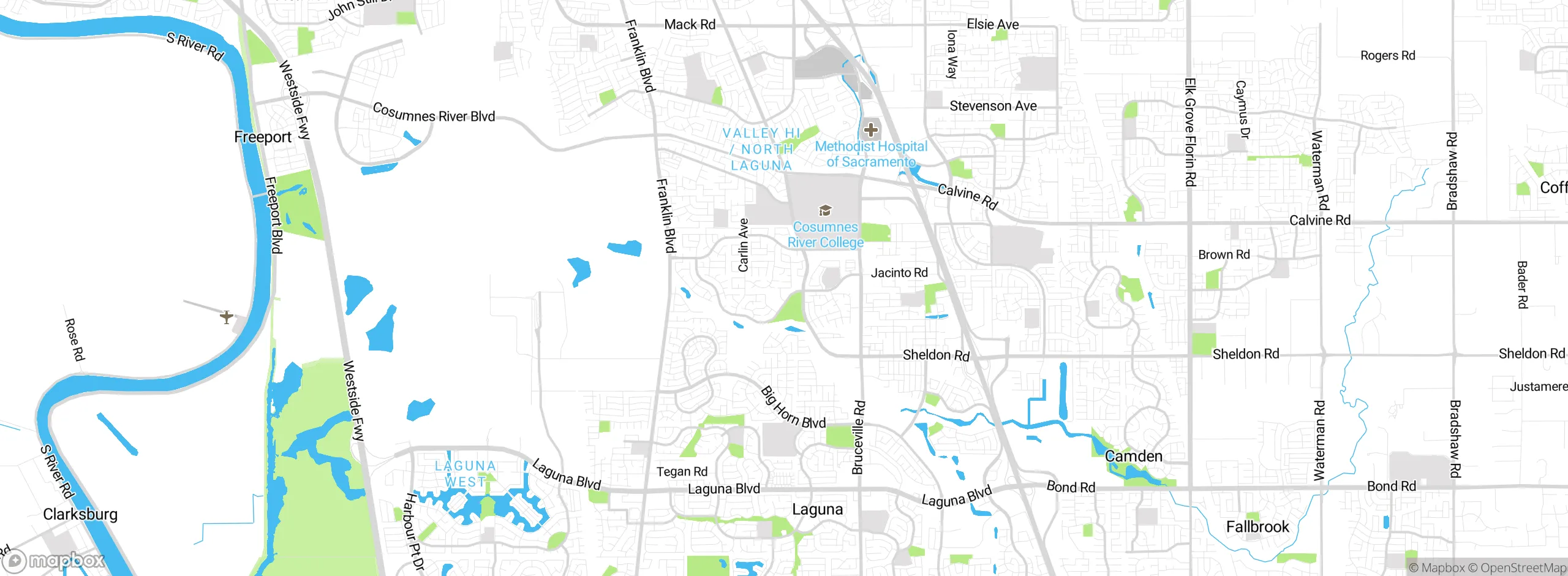 Map showing approximate location