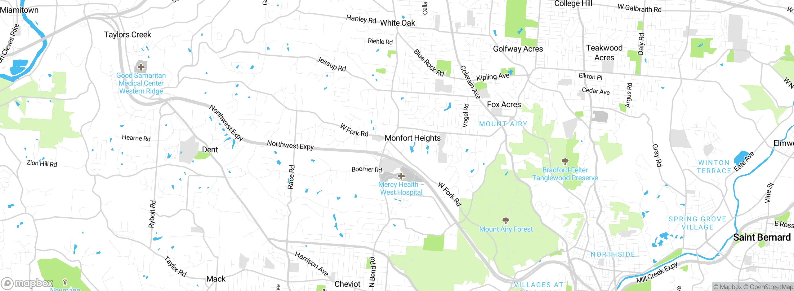 Map showing approximate location
