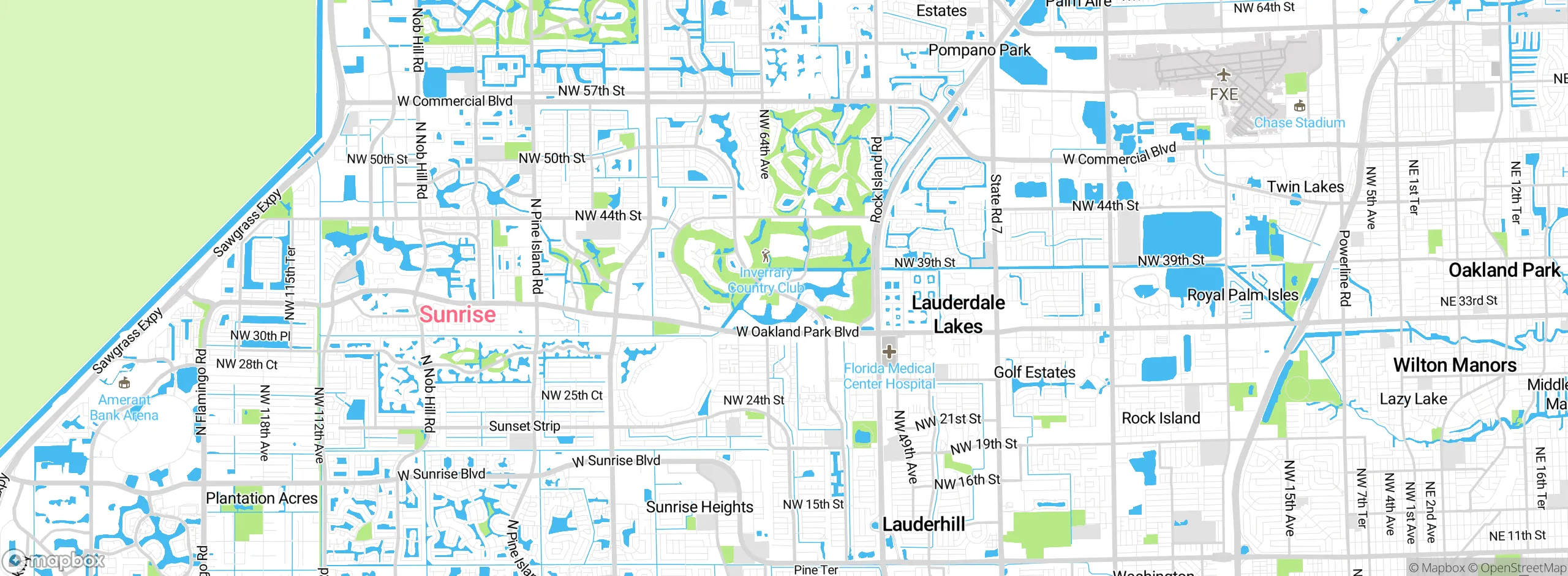 Map showing approximate location