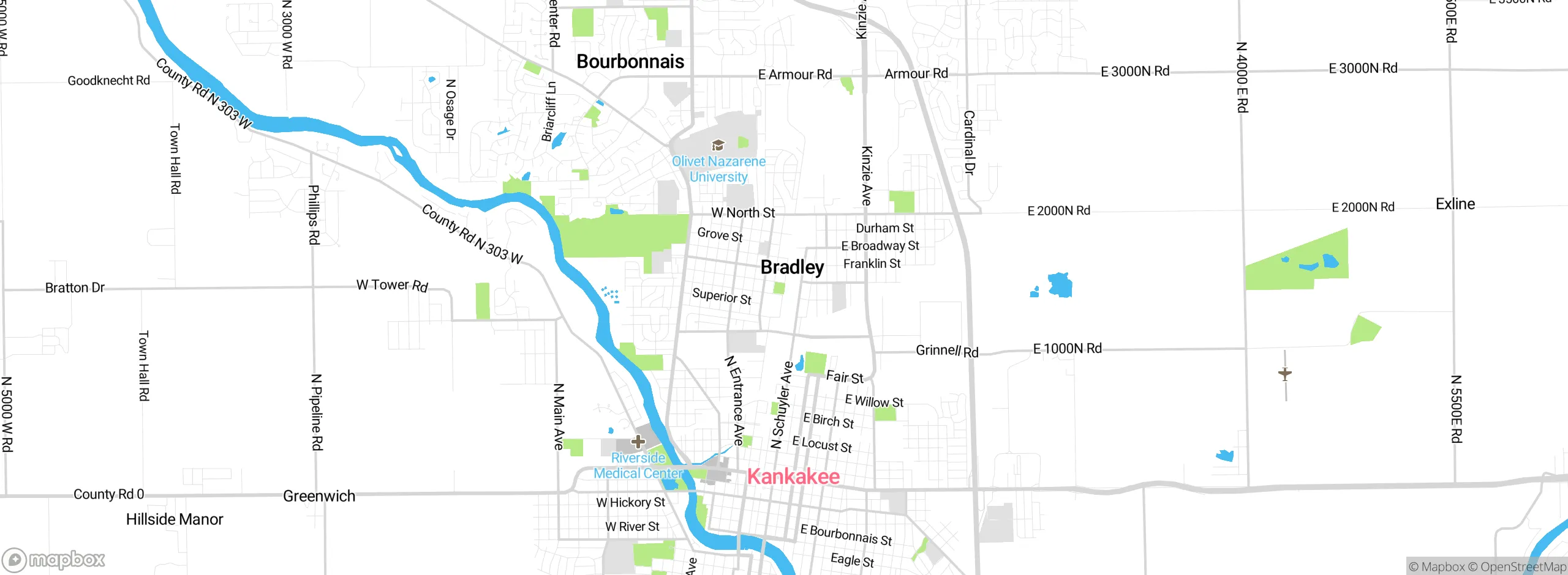 Map showing approximate location