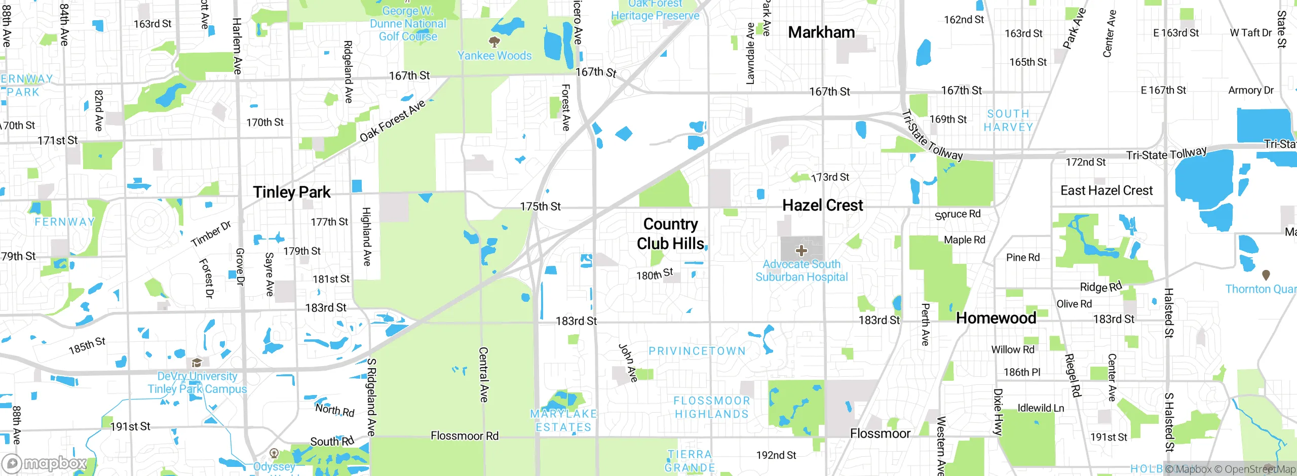 Map showing approximate location