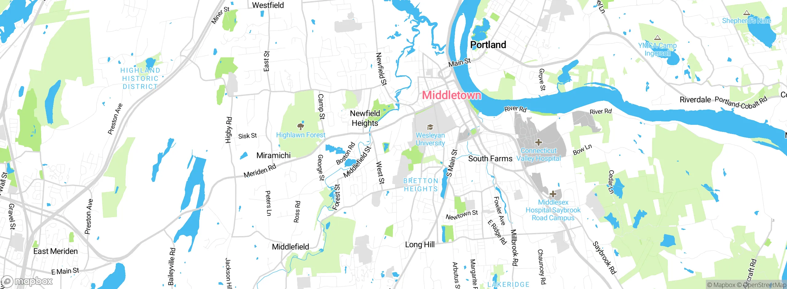 Map showing approximate location