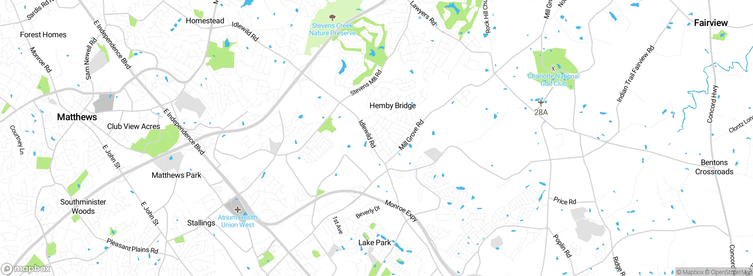 Map showing approximate location