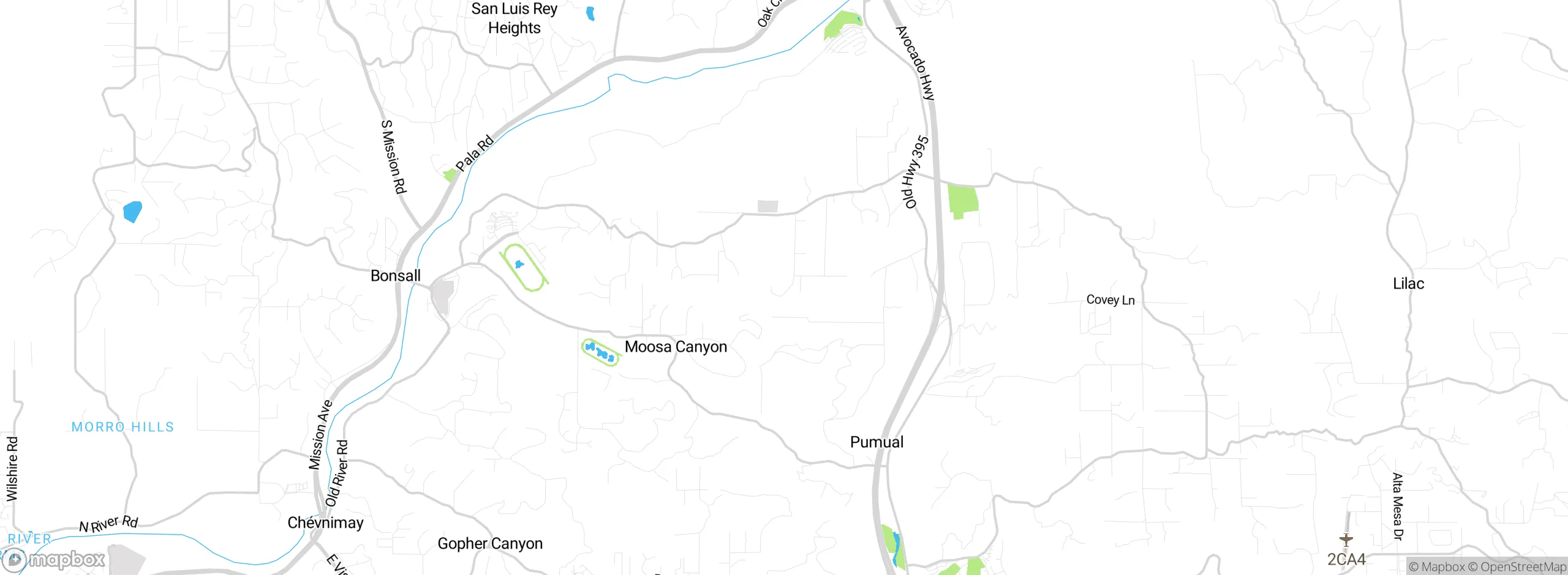 Map showing approximate location