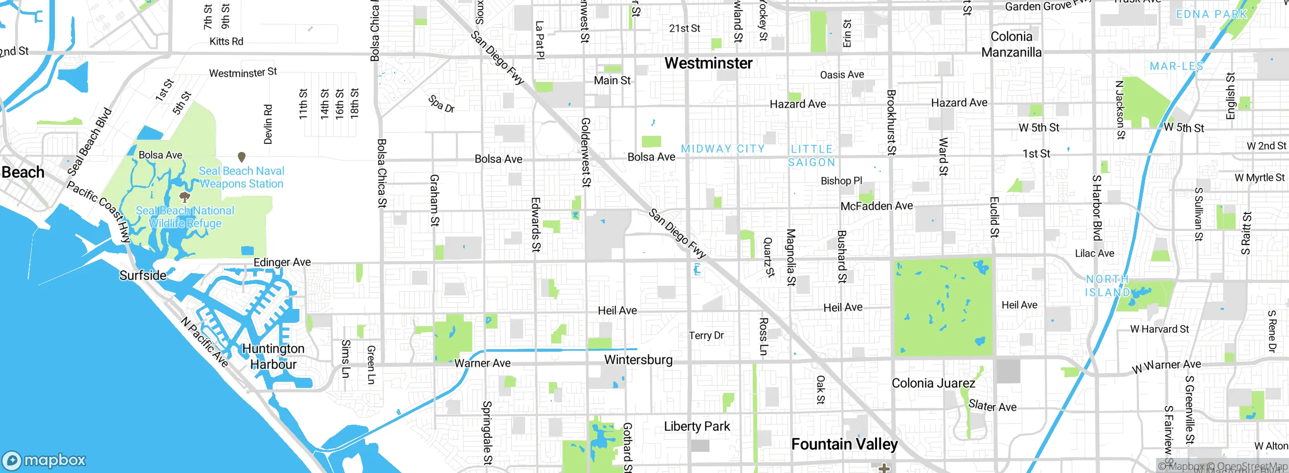 Map showing approximate location