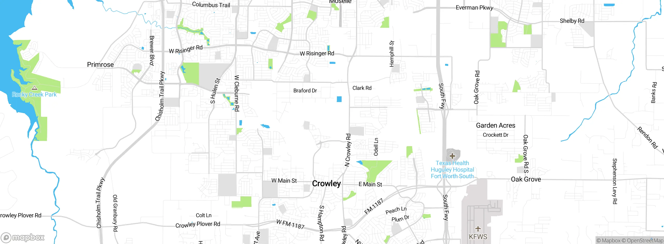 Map showing approximate location
