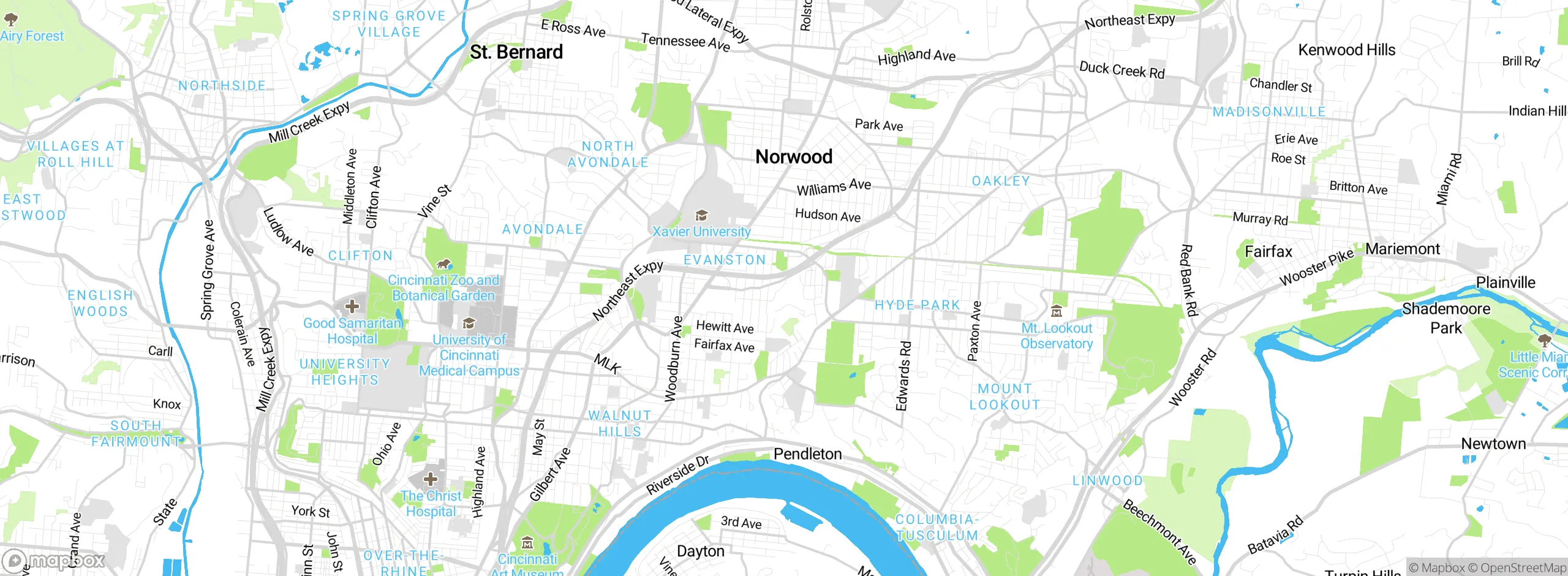 Map showing approximate location