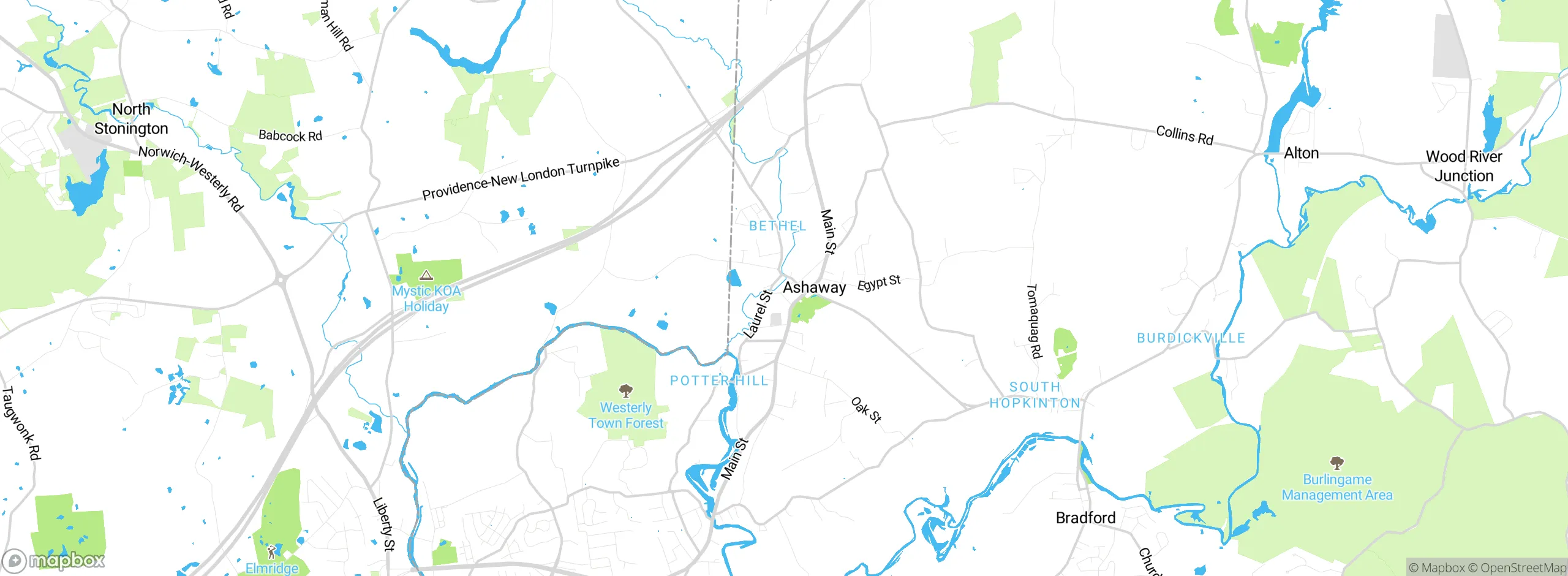 Map showing approximate location