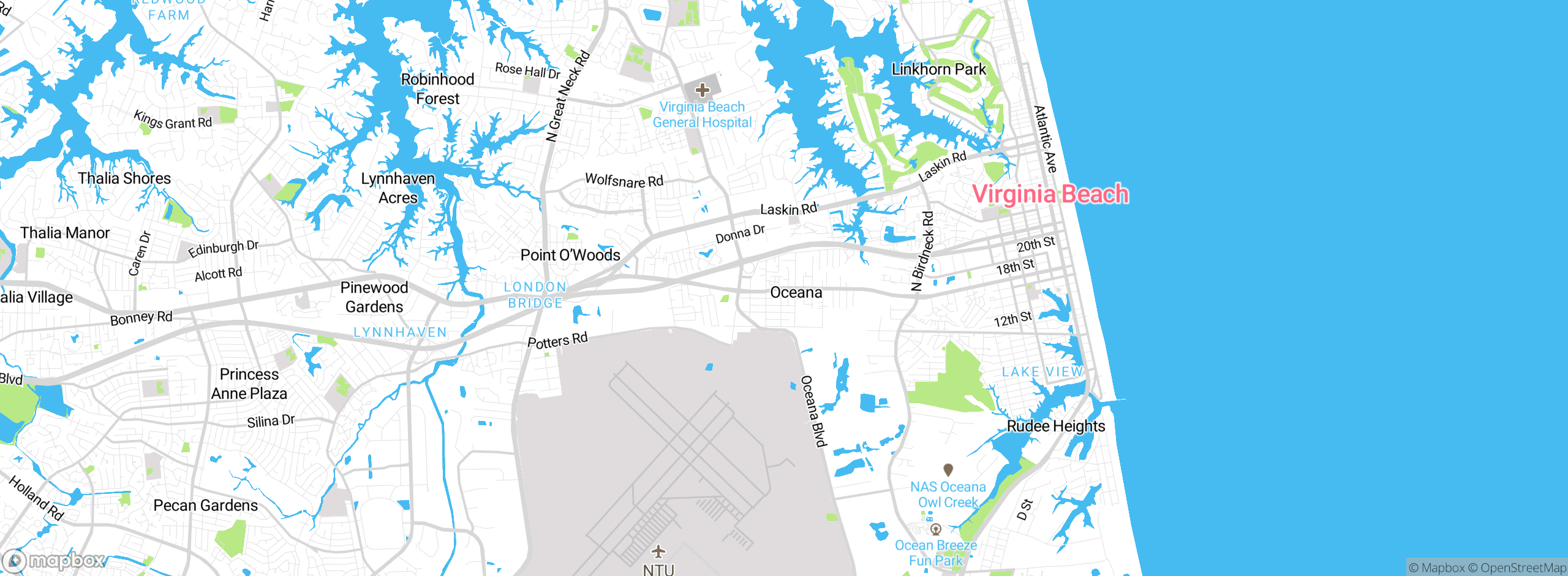 Map showing approximate location