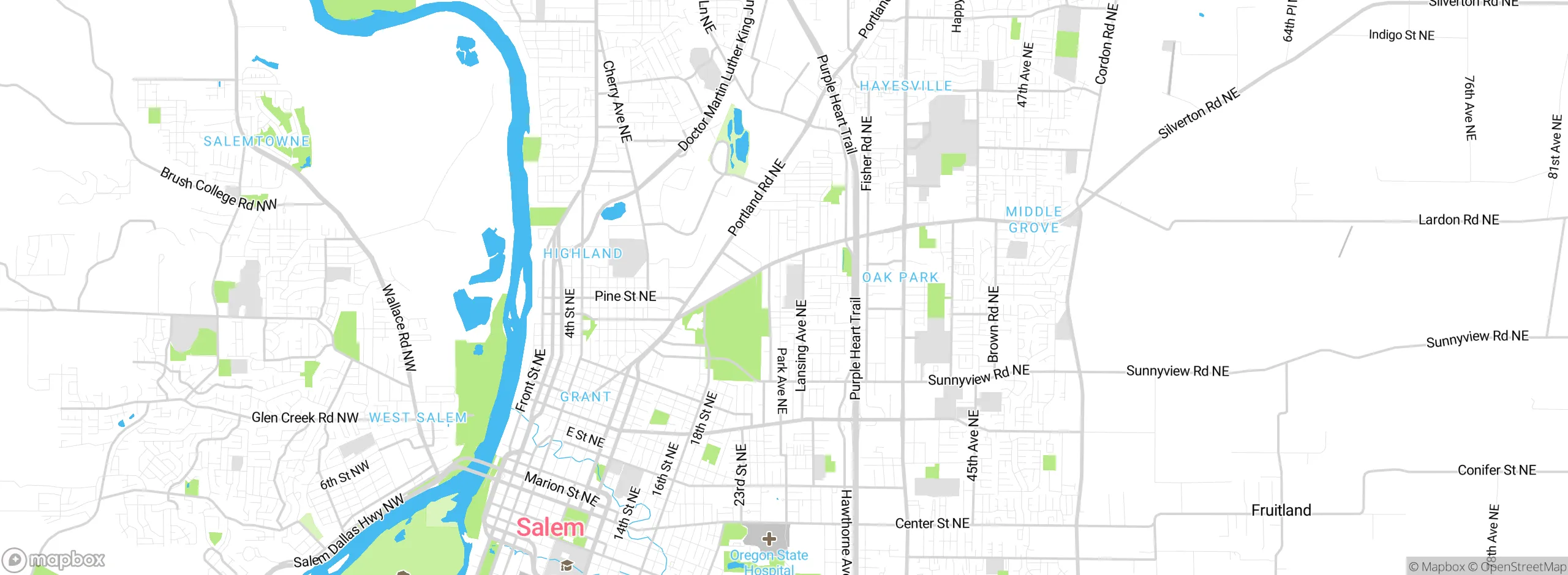 Map showing approximate location
