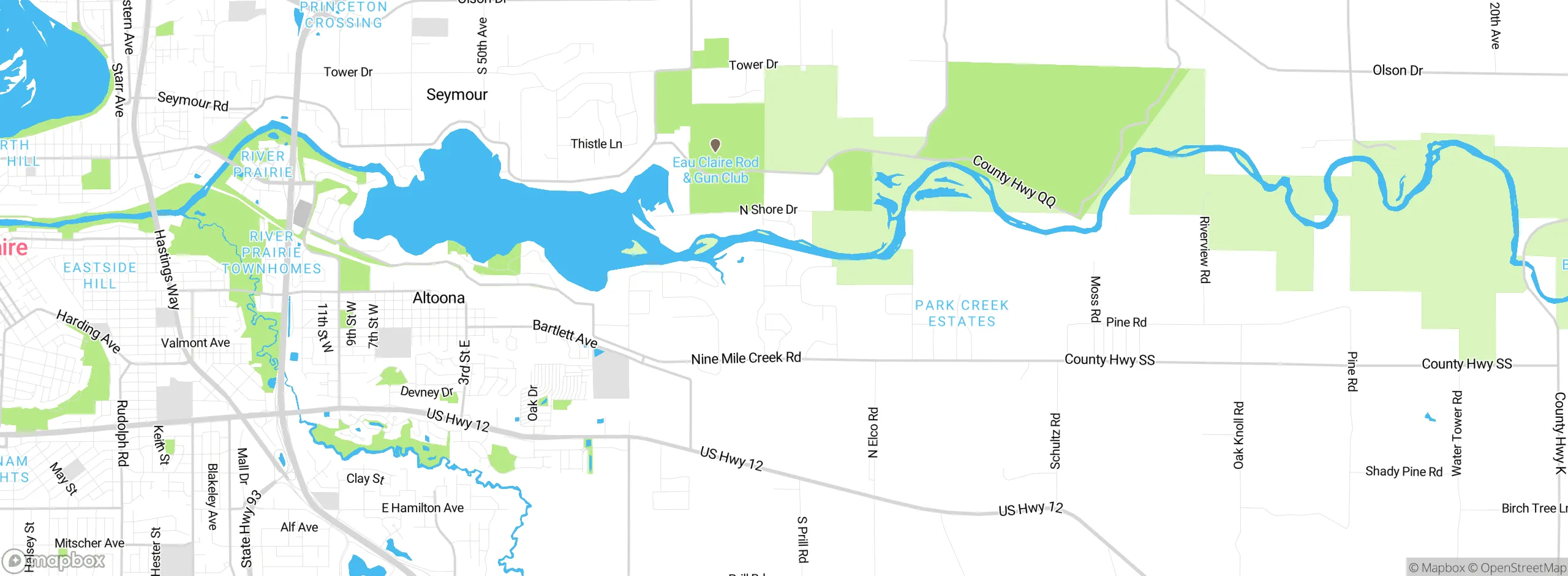 Map showing approximate location