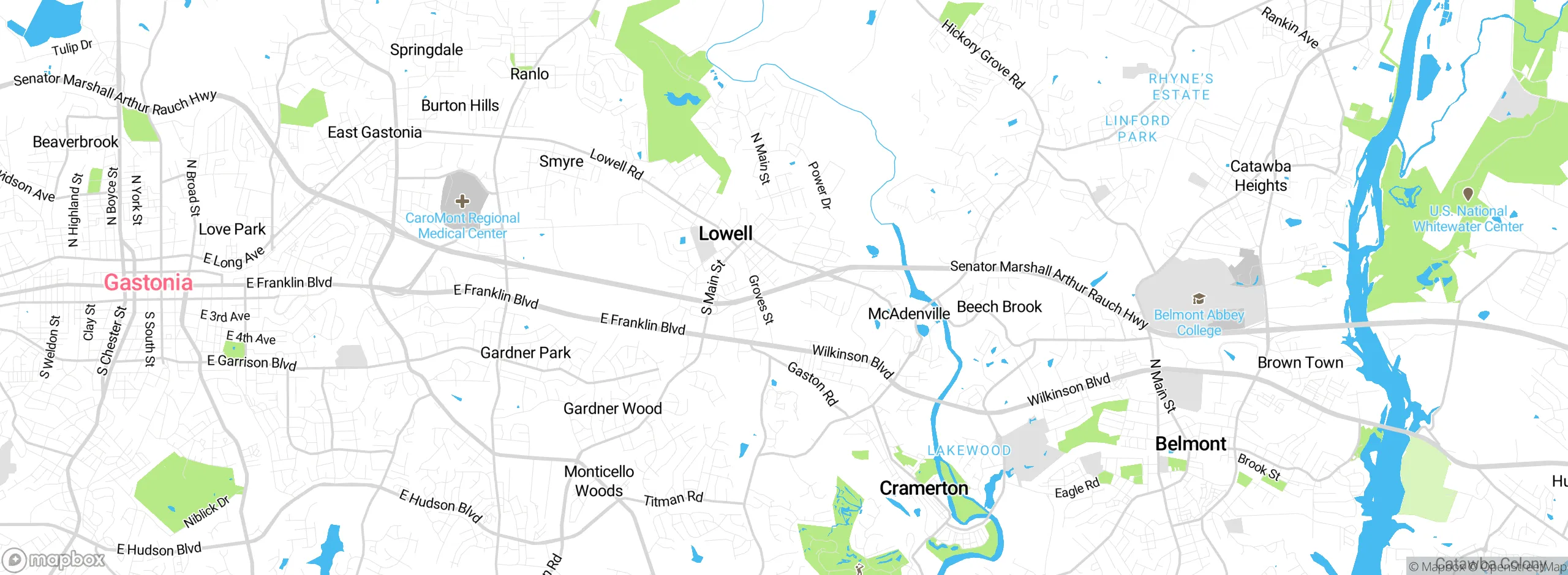 Map showing approximate location