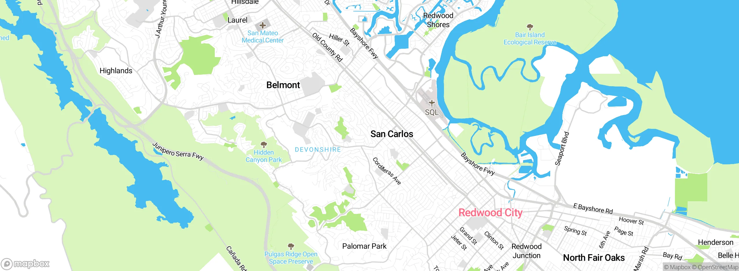 Map showing approximate location