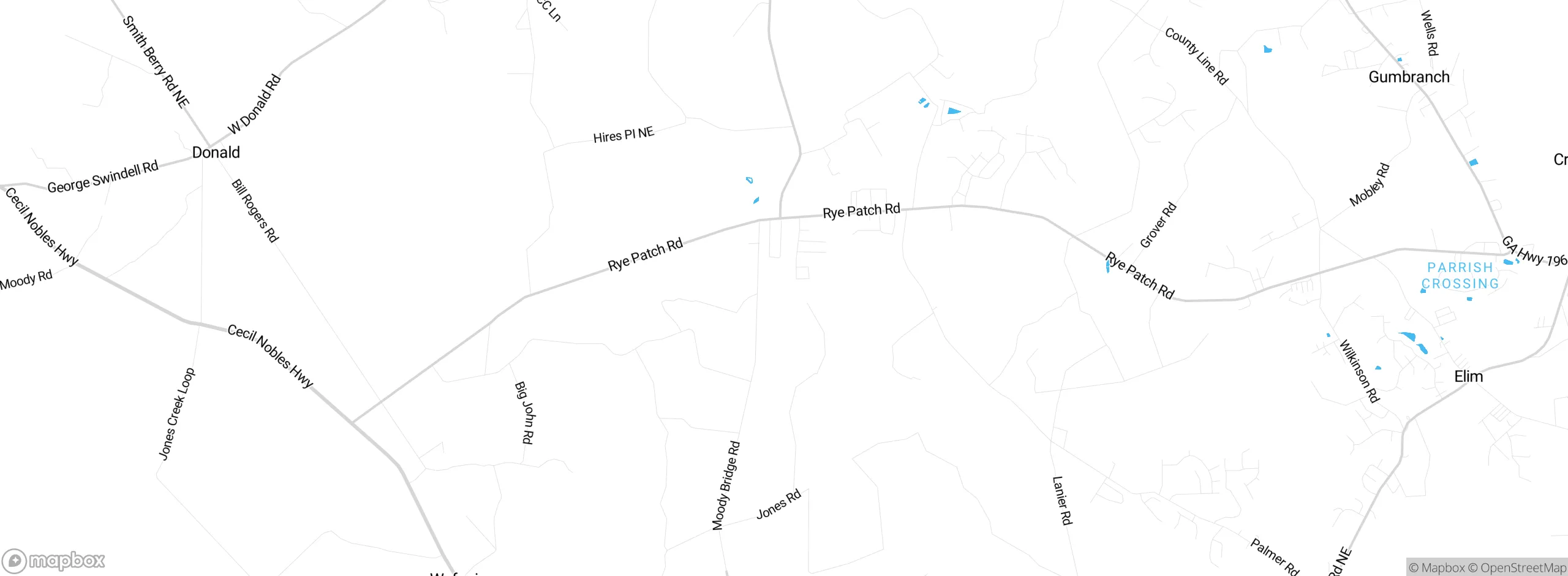 Map showing approximate location
