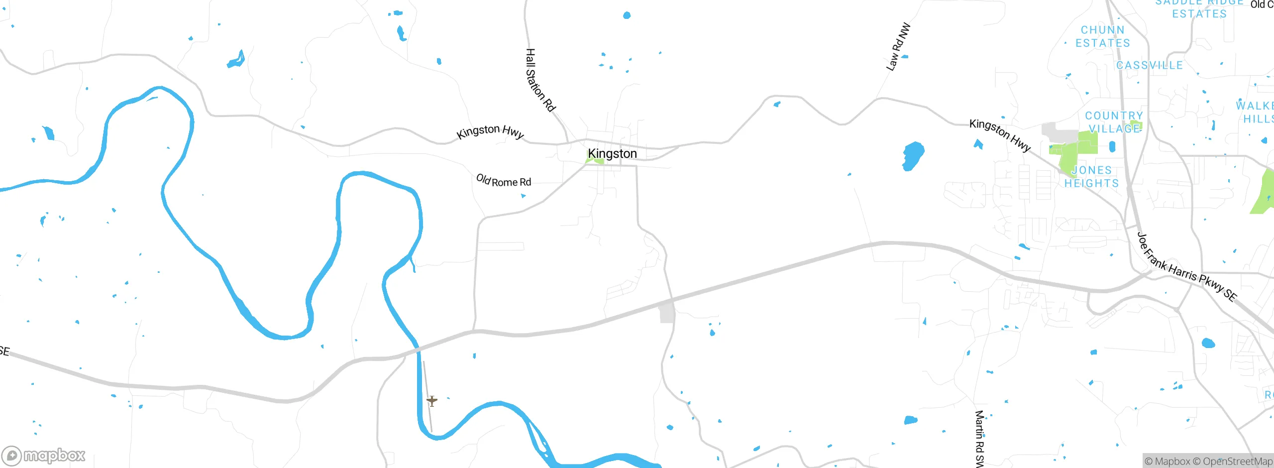 Map showing approximate location