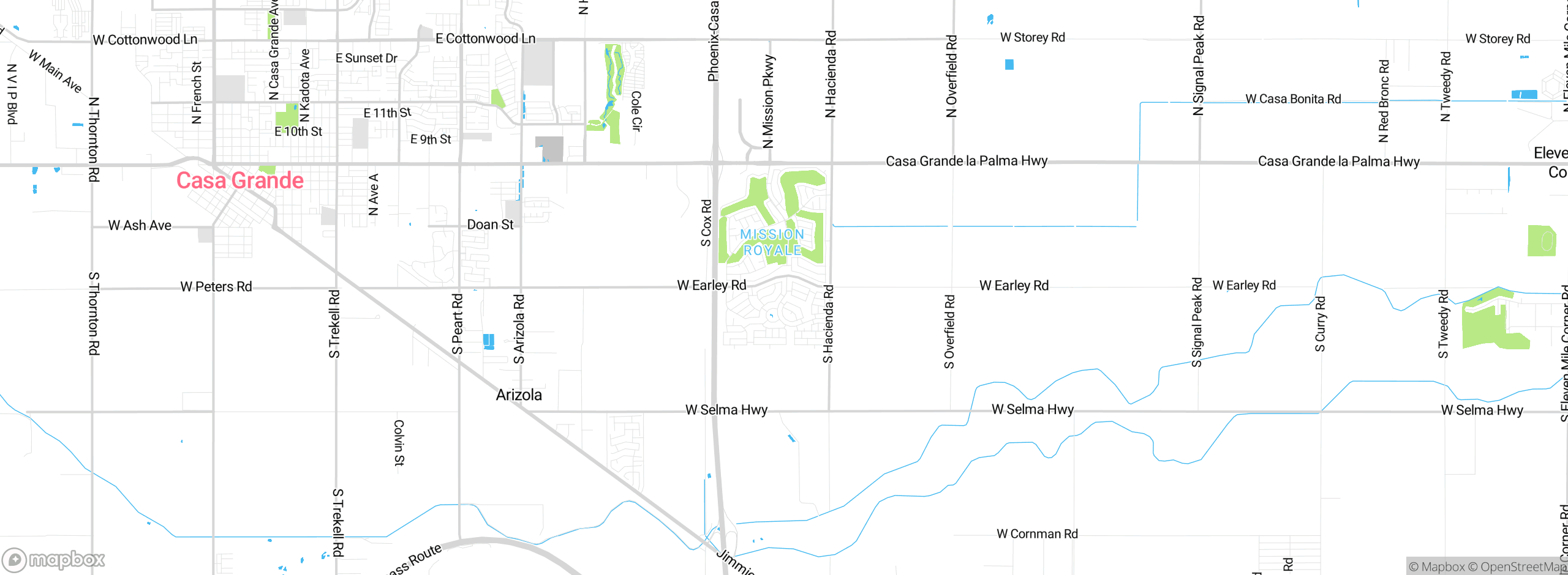 Map showing approximate location