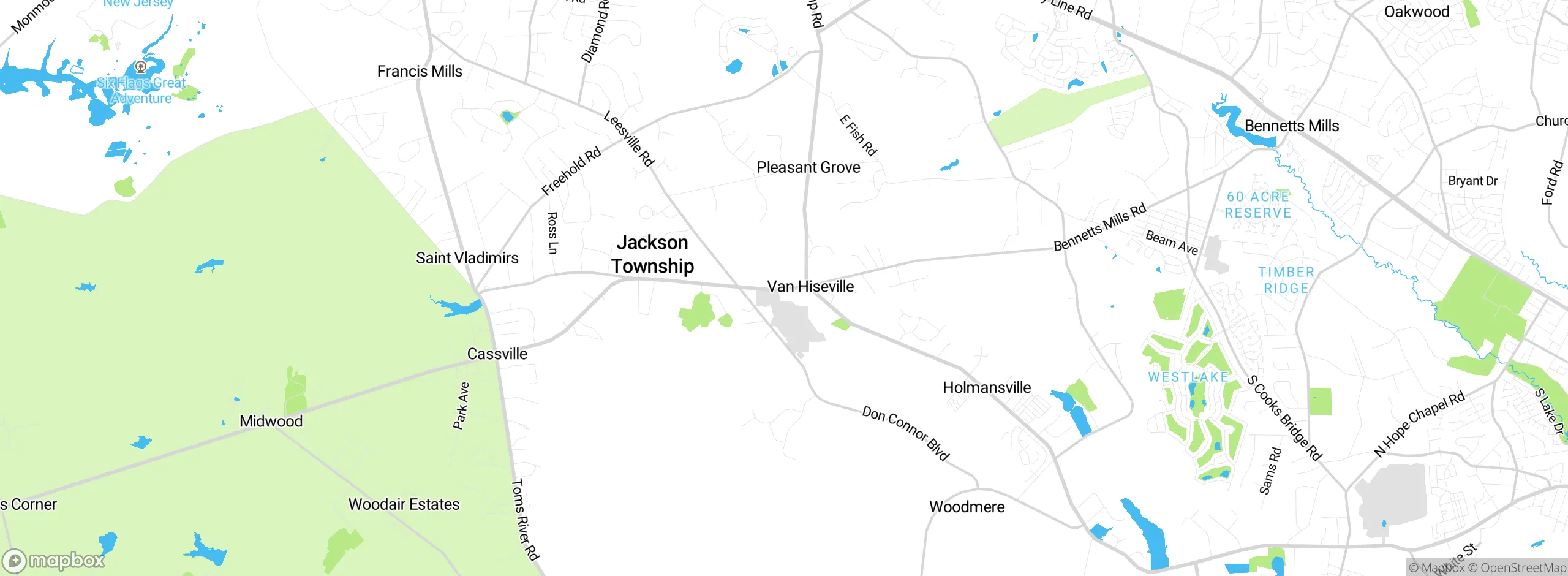 Map showing approximate location