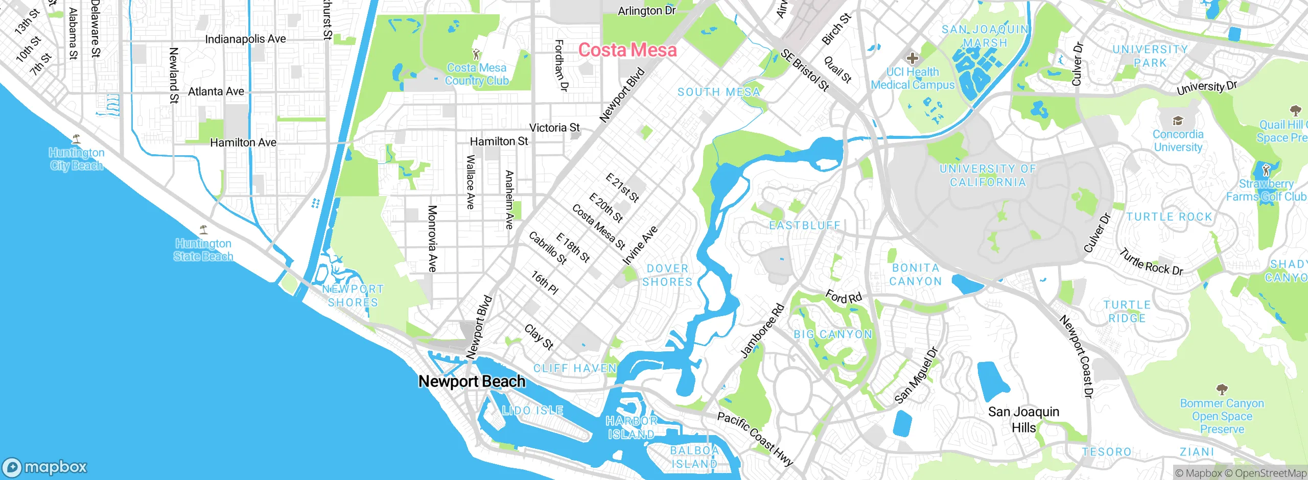 Map showing approximate location